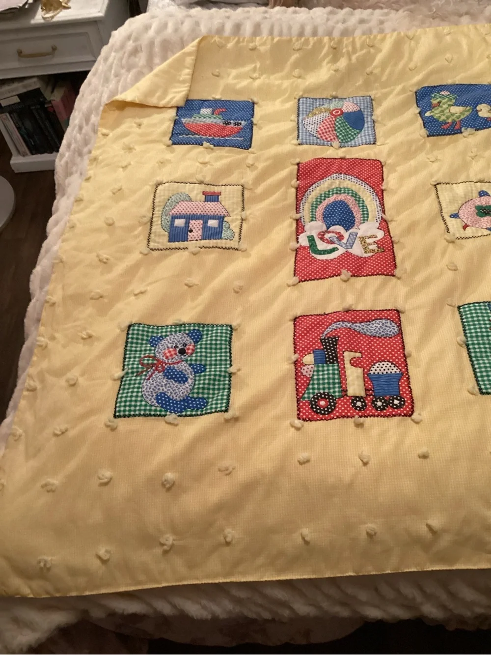 Handmade soft yellow